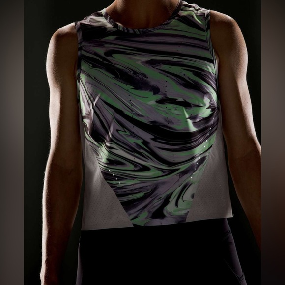 Lululemon Swift Ventilated Running Tank Top in Paint Glide Warp Multi Size 4 / 6 - Picture 1 of 6
